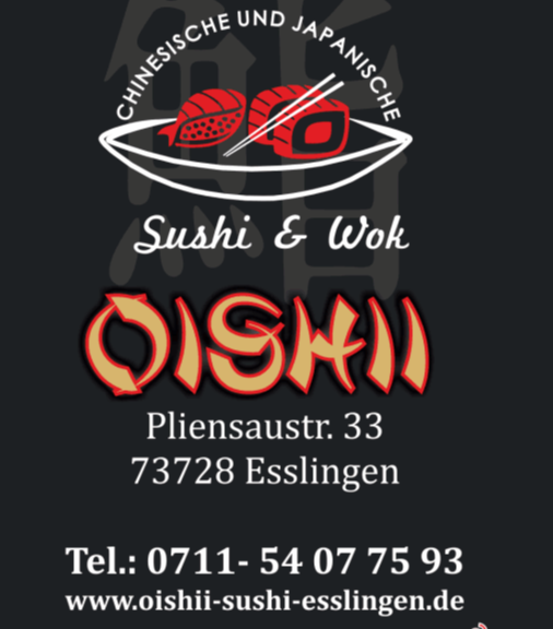 Flyer von Oishii Sushi Esslingen